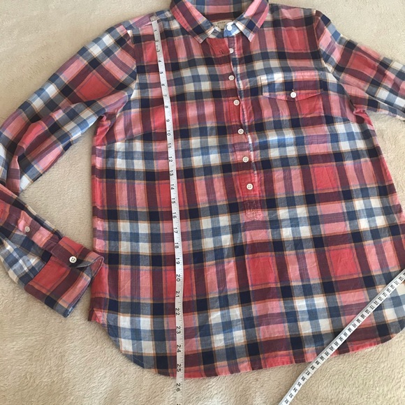 J. Crew Plaid Button Down Shirt - Size S - Picture 8 of 9